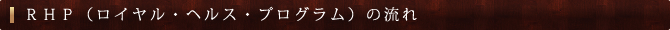 ＲＨＰ（ロイヤル・ヘルス・プログラム）の流れ